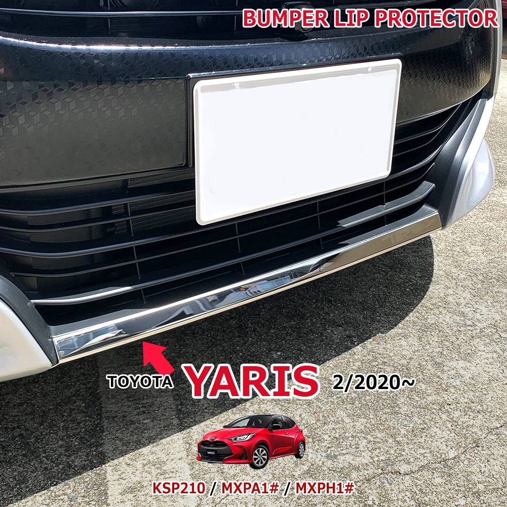 

Защита переднего бампера для TOYOTA YARIS KSP210 MXPA1 MXPH1 2020, хромированные аксессуары из нержавеющей стали для стайлинга автомобиля, 1 шт.
