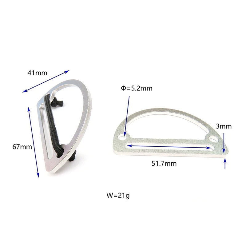 2X держатель грузового ремня из нержавеющей стали для подводного плавания с