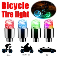 2pcs led tire valve stem caps neon light waterproof wheel spoke lights led tire lamp for motorcycle bicycle car accessories