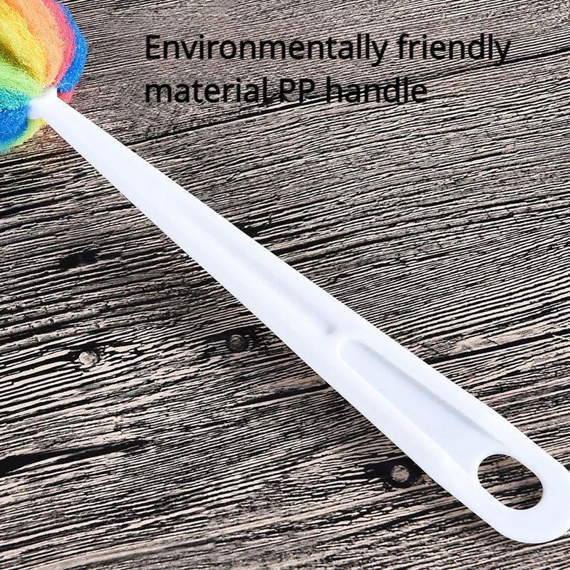 Оригинальная Красочная губка с длинной ручкой для чистки детских бутылочек