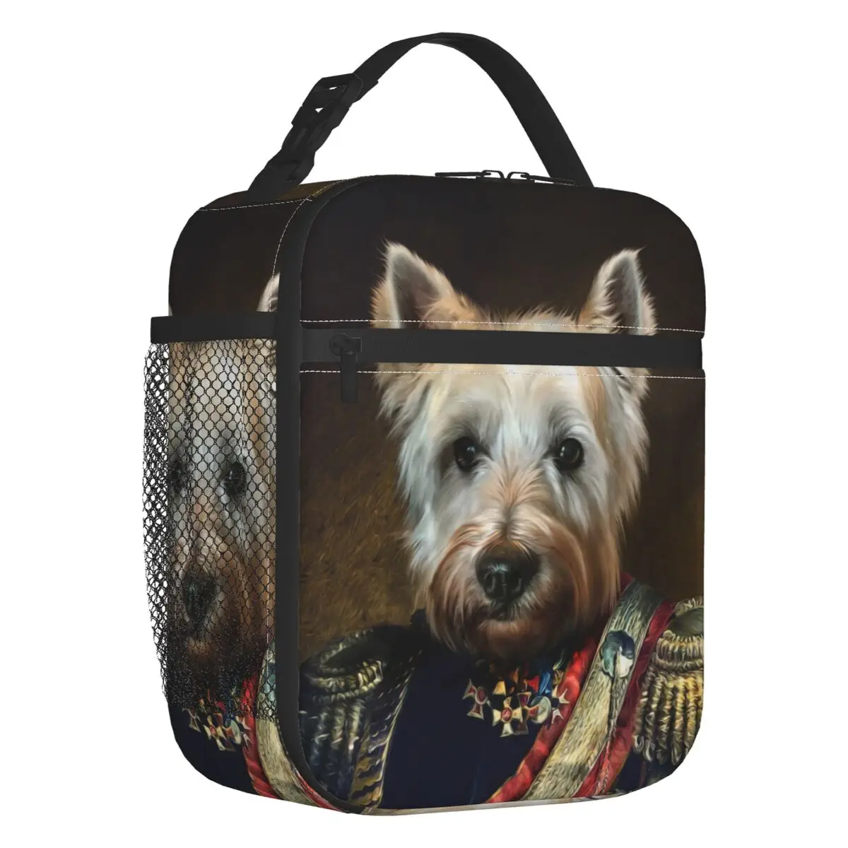 

Сумка для ланча с изоляцией для кемпинга и путешествий с изображением собаки West Highland