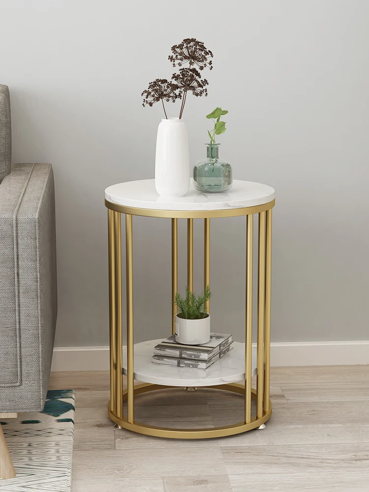 

Креативный Золотистый металлический журнальный столик в скандинавском стиле, поднос для чайного столика, поднос для кровати, гостиной, дивана, боковой столик, Muebles, мебель Ins