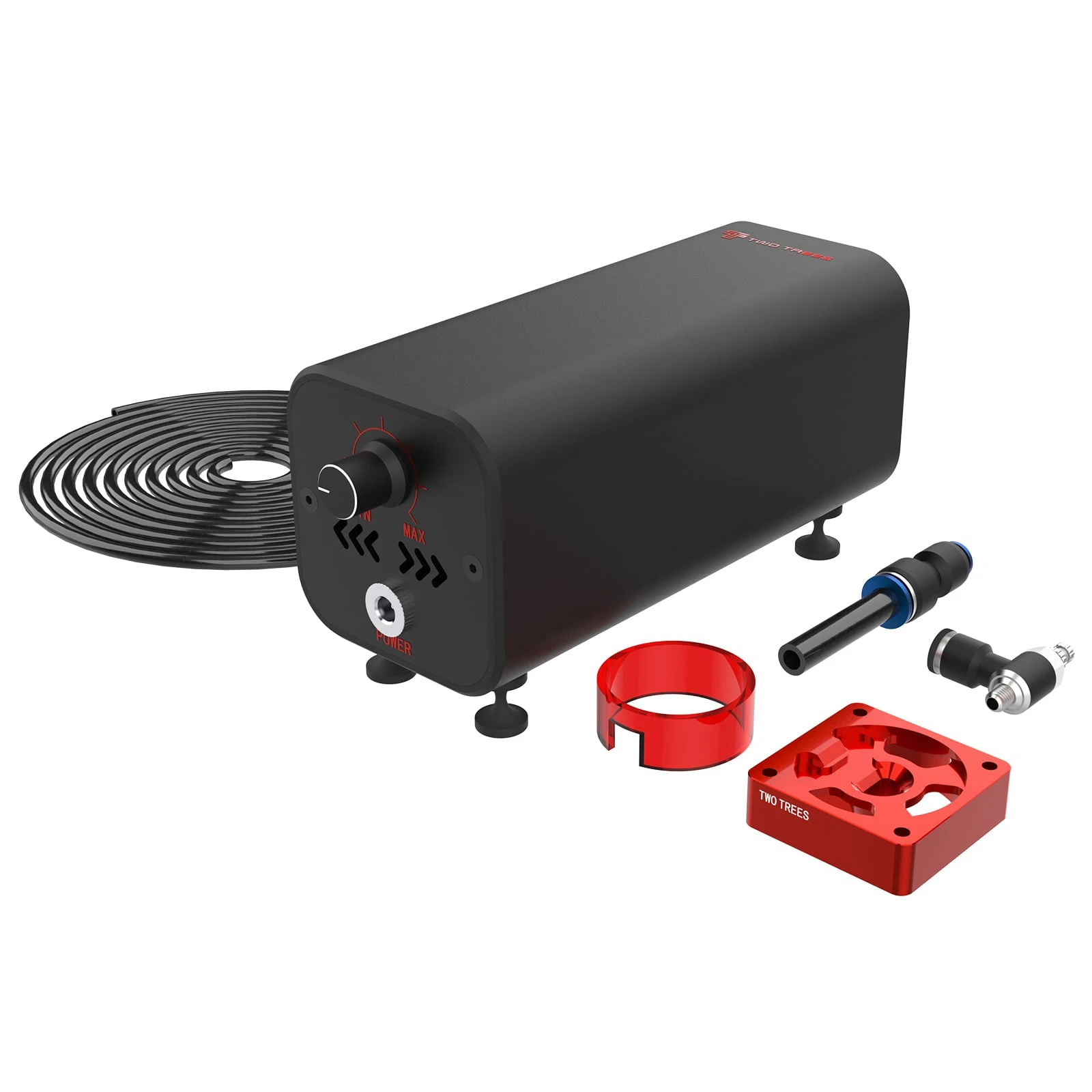 

Air Airflow Assist Kit 10-30L/min Air Assist System Remove Smoke and Dust for TT-5.5/TTS/TS2 Laser Engraver Cutter Machine