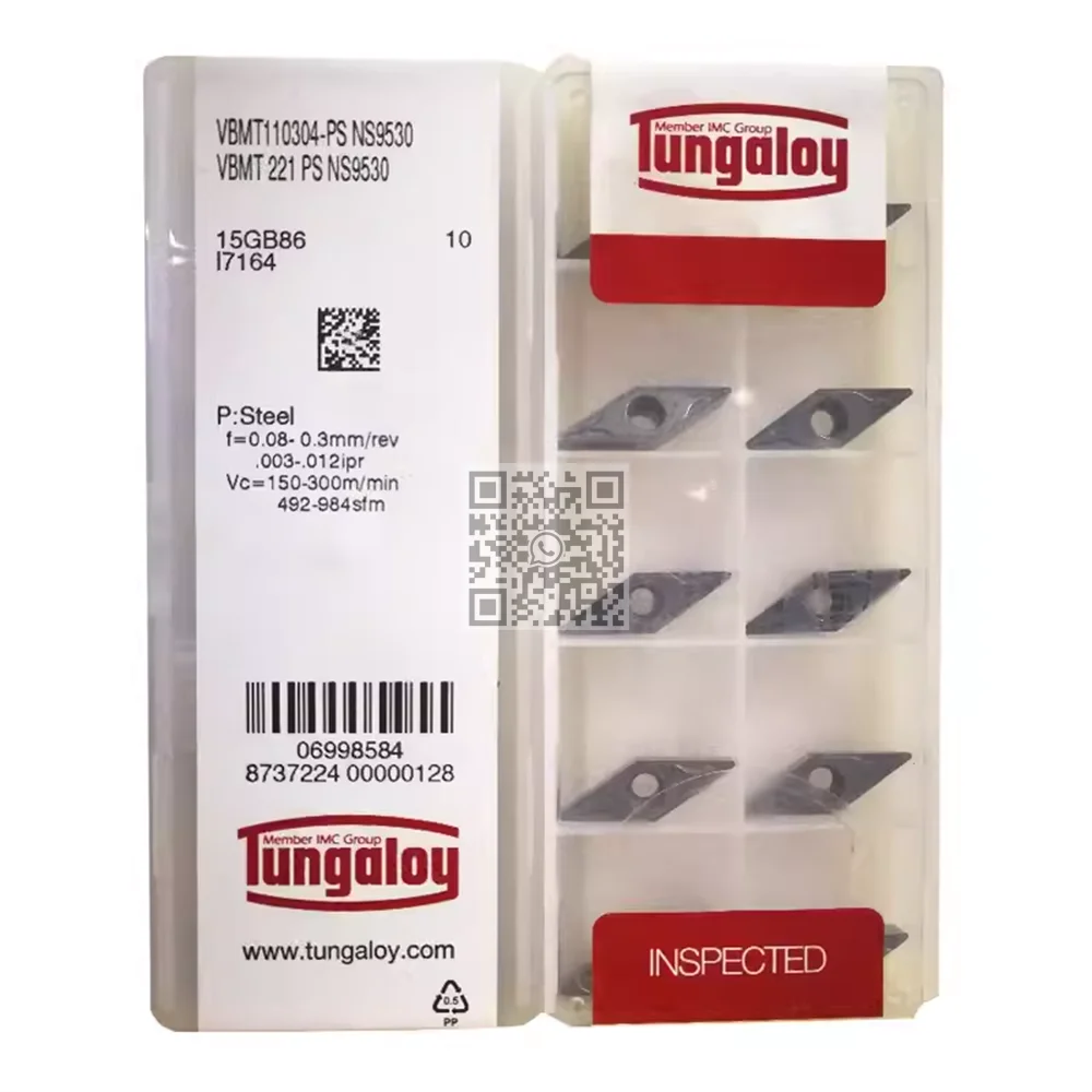 TUNGALOY VBMT110302 VBMT110304 VBMT110308 VBMT160402 VBMT160404 VBMT160408-PS 24 AH725 AH8015 T9115 карбидная вставка VBMT