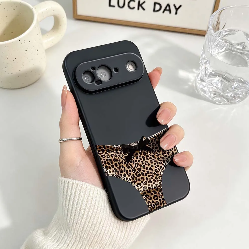 Фото Модный сексуальный кружевной чехол-бюстгальтер для Google Pixel 6 6A 7 7A 8 8A 9 10 10A Pro XL 2024 5G, черный, из мягкого силикона №5