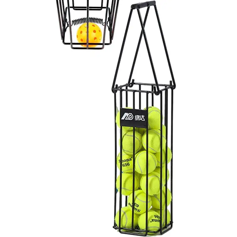 

Pickleball Balls Picker Basket Ball Bucket Caddy Carrier Picker Hoppers Pickup Retriever With Handle Holds 30 Tennis Balls Or 22