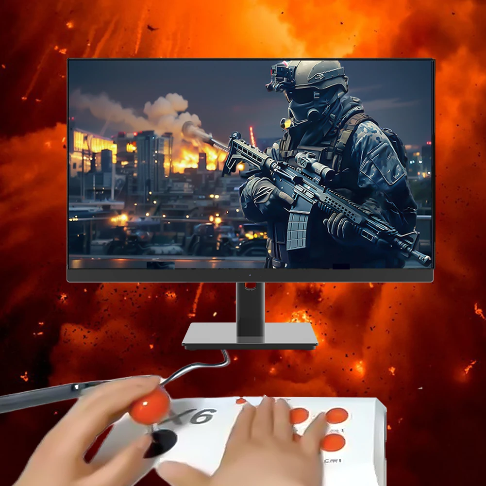 Apwikoger Аркадная Игровая Консоль 4k Со Встроенными Играми 40000 Игровой Джойстик 32/64/128