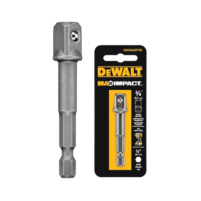 Квадратный адаптер DEWALT DWA38ADPTMI DWA12ADPTMI, инструмент для преобразования от 1/4 до 1/2 дюйма 3/8 дюйма, аксессуары
