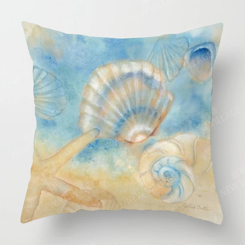 Наволочка с принтом животных под водой наволочка для дивана украшение дома можно