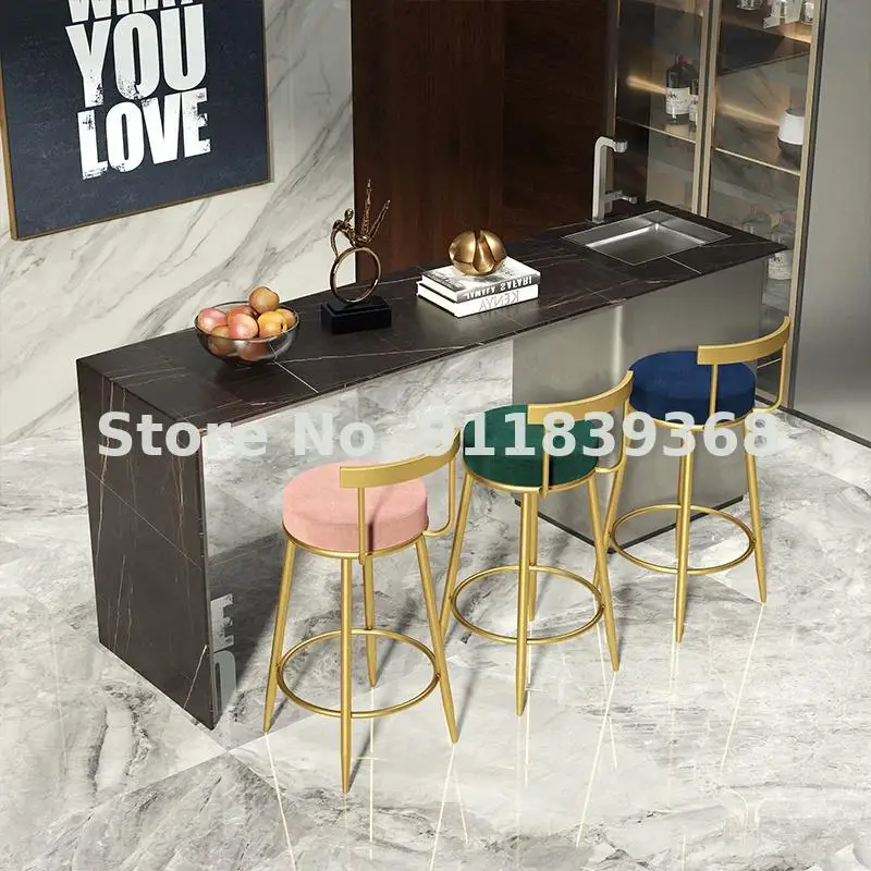 Северная Европа барный стул светильник светлый роскошный высокий сетчатый