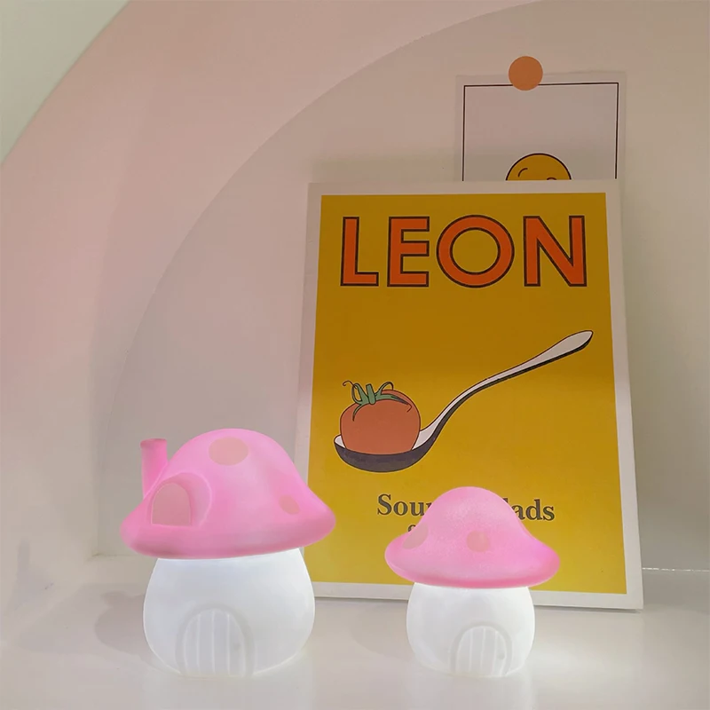 

Creative Mushroom Night Light 1.5w Bedroom Decoration Bedside Lamp Atmosphere Cute Living Room Decor Atmosphere Light Table Lamp