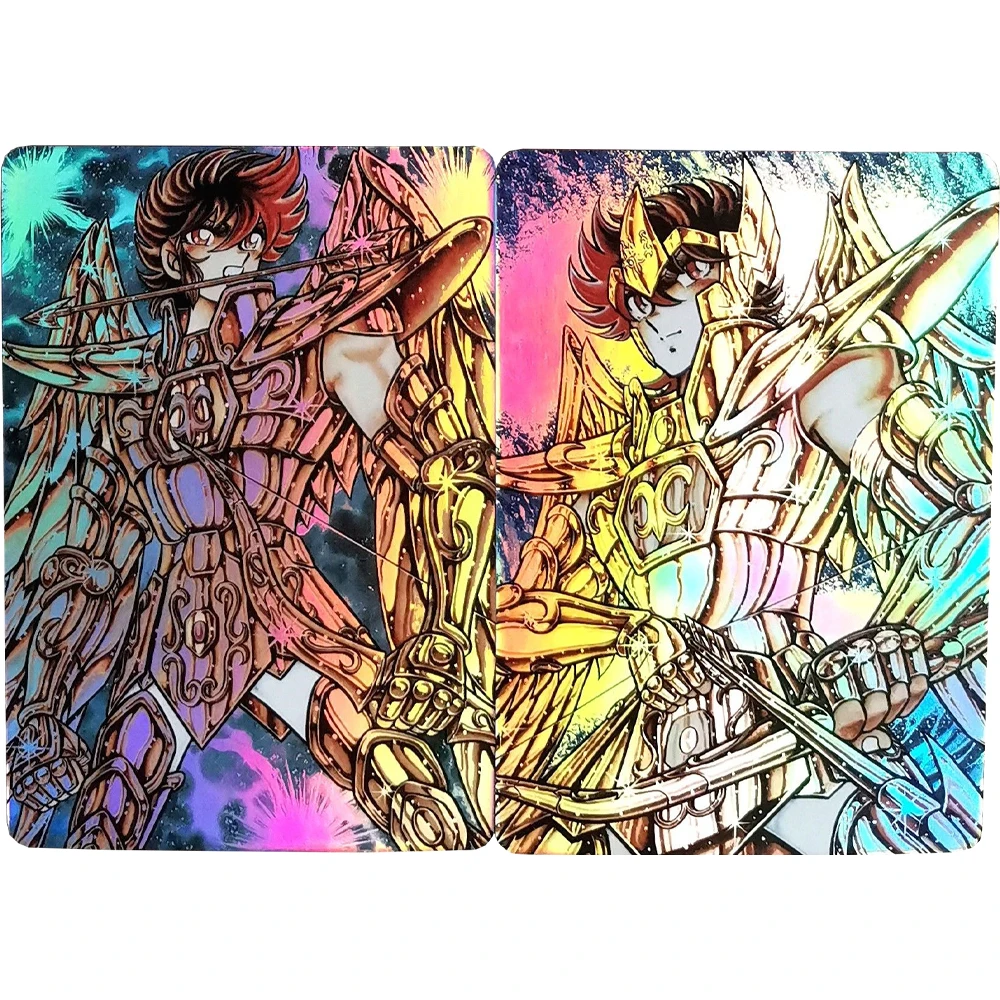 18 шт./компл. флэш-карта Saint Seiya коллекционная игрушка Золотая Hyoga Shiryu хобби