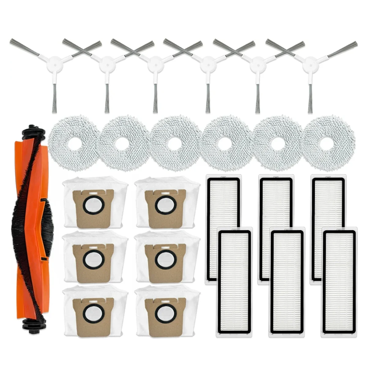 Для Xiaomi Mijia Omni 2 C102CN / B101CN B116CN X10+ Plus Запчасти Аксессуары Основная боковая щетка