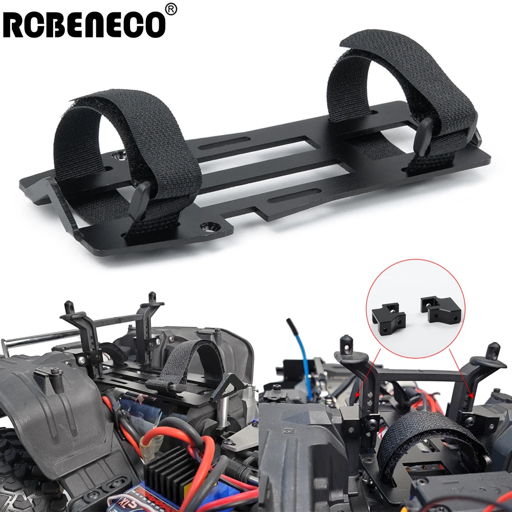 RCBENECO Forward Battery Mounting Plate Tray & Servo Mount For 1/10 Traxxas TRX-4 TRX4 RC Crawler Car Upgrade Parts