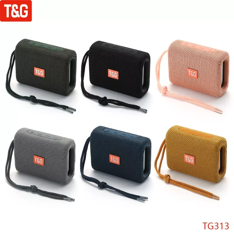 

T&G TG313 NEW Portable Bluetooth Speaker Wireless Bass Subwoofer Waterproof Outdoor Speakers Boombox TF USB Stereo Loudspeak