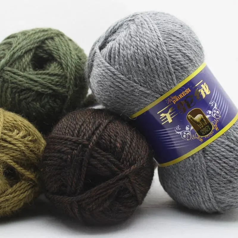 3 шт. Альпака шерсть для ручного вязания шляпа пальто крючок вязание шарф волосы