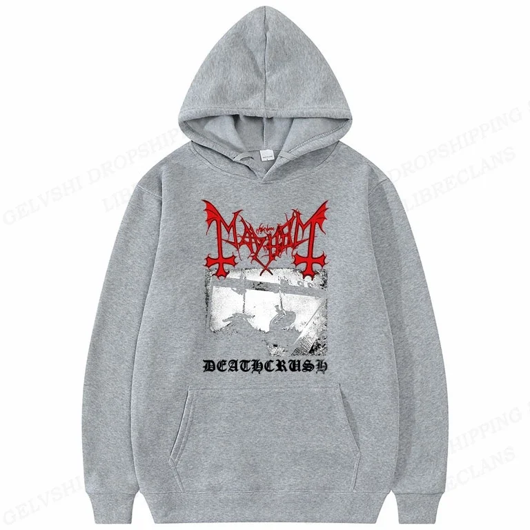 Толстовка Rapper Mayhem Deathrush Мужская модная толстовка уличный пуловер с капюшоном в