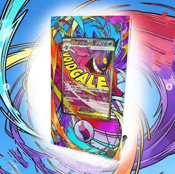 Фото Подставка для карт Gardevoir Lucario Gengar Dragonite Clefairy Lillie Tangela Charizard Mega A2 Extended Art (карта в комплект не входит) №5