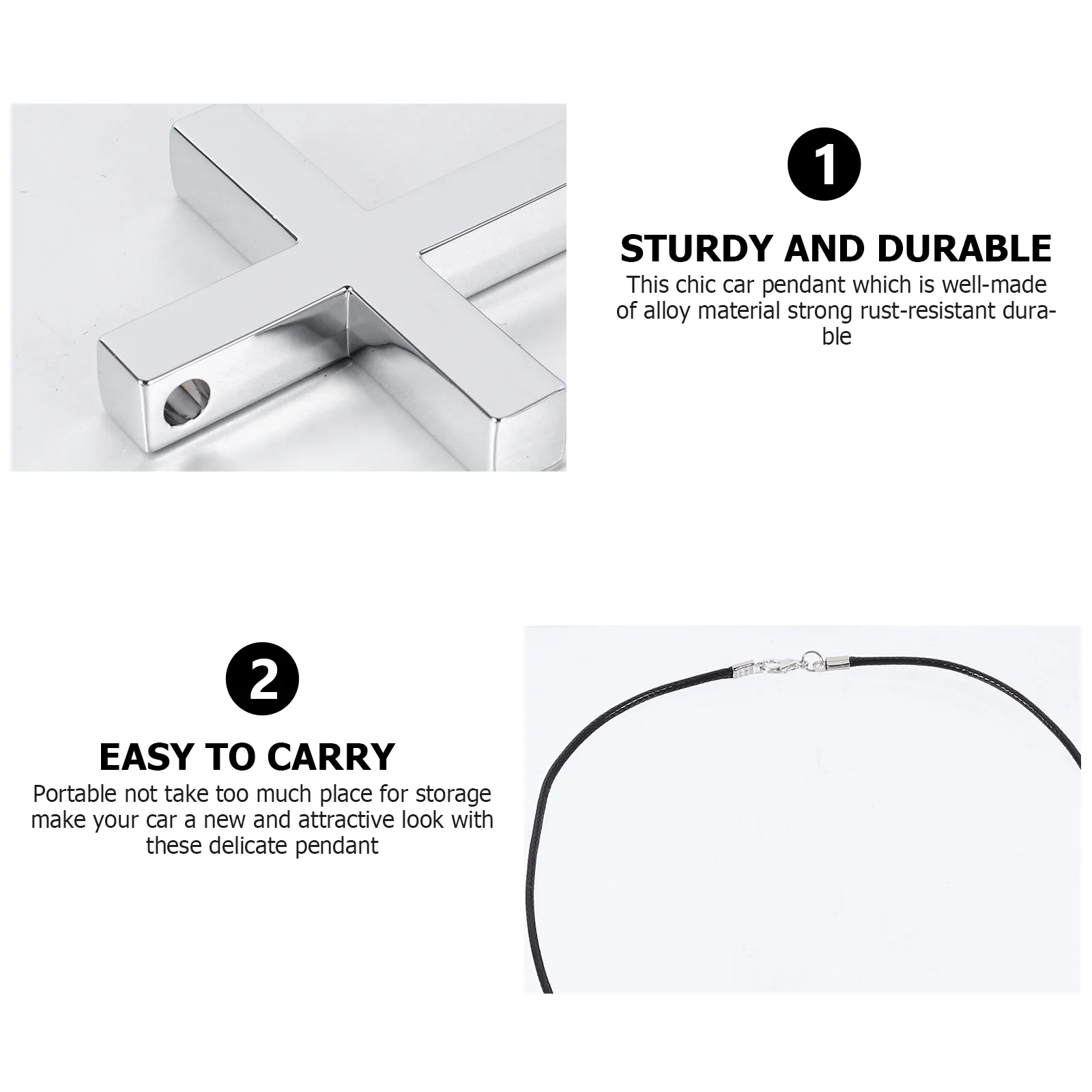 Орнамент Зеркало заднего вида Автомобильный подвесной декор Крест