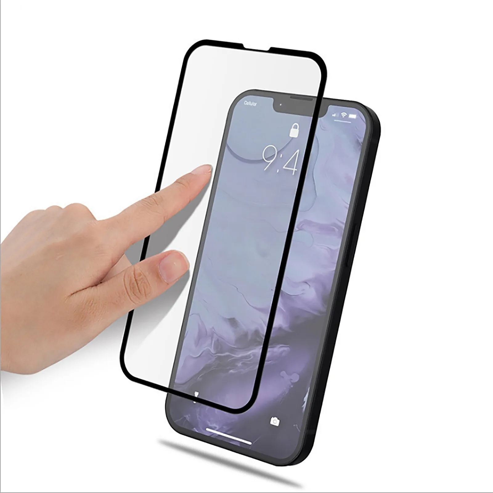 

4PC Full Coverage Cellphone Screen Protector Tempered Glass Film For IPhone 13Mini(5.4in)/13(6.1in)/13ProMax(6.7in)/13Pro(6.1in)