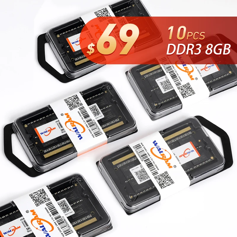 WALRAM Оперативная память DDR3/DDR3L/DDR4 4/8/16 ГБ для ноутбука