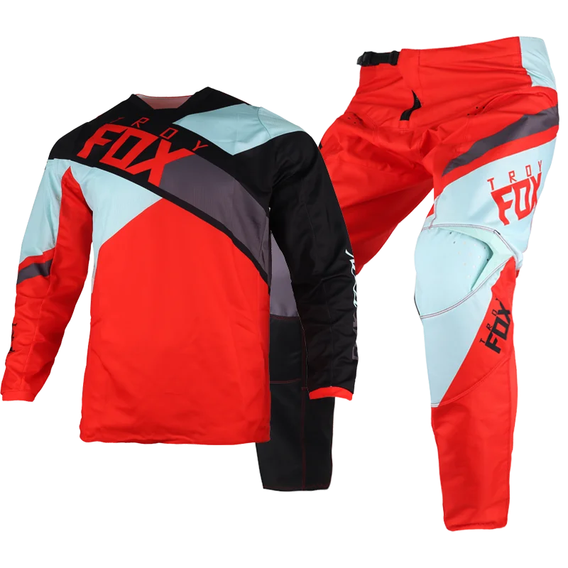 

2023 комплект спортивной одежды для мотокросса 180 Xpozr, трикотажные штаны MX ATV Внедорожные комплекты, уличный мотоцикл, красный костюм для мужчин