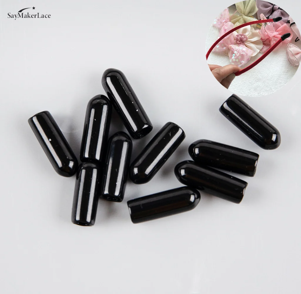 

200PCS Medium Size Inner 3.5mm Clear Rubber Tips For The End Of 4mm Metal Headbands To Protect From Hurt,Hairbands Ends