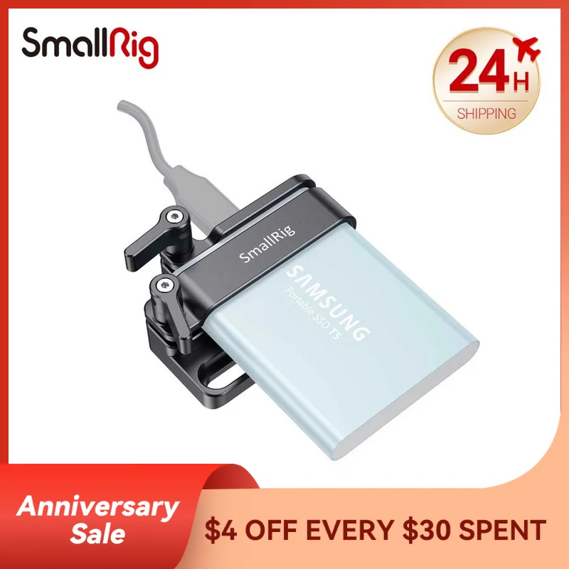 

Крепление SmallRig для камеры Samsung T5 SSD DSLR BMPCC 4K/6K, клетка для камеры 2245B