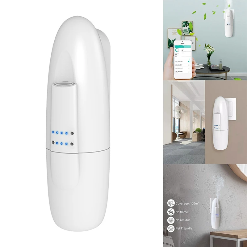 Smart Waterless Essential Oil Diffuser Fragrance Diffuser Scent Machine Plug-In Wall Diffuser