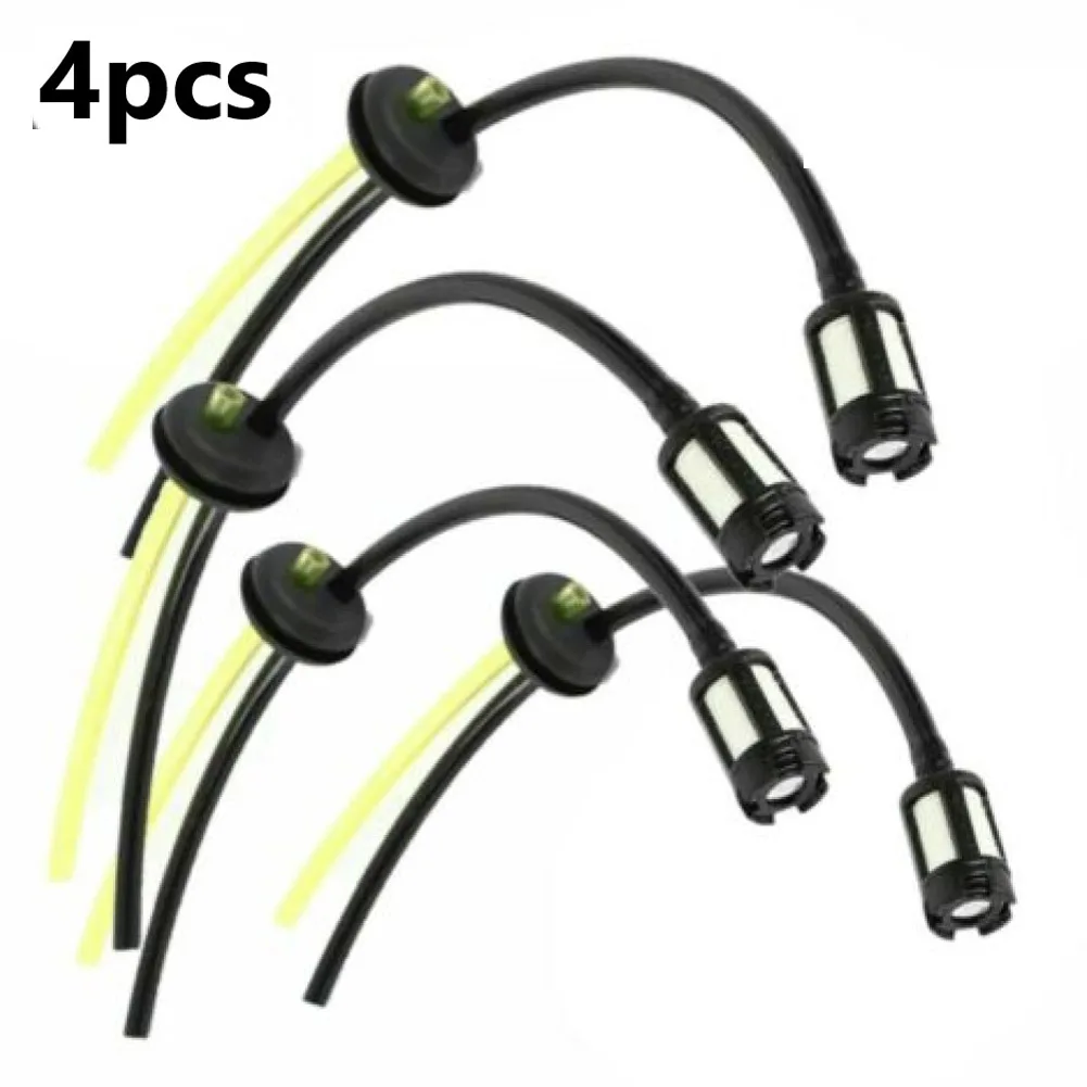 4pcs Petrol For Fuel Hose Pipe With Tank 2x1.3cm ABS String Trimmer For Petrol For Ryobi For McCulloch Garden Power Tool Parts