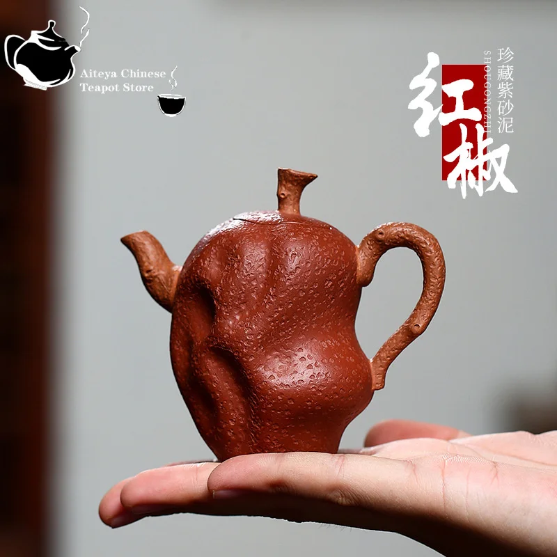 Китайский чайник Yixing Фиолетовый Глиняный Чайник сырая руда jujube грязь красные