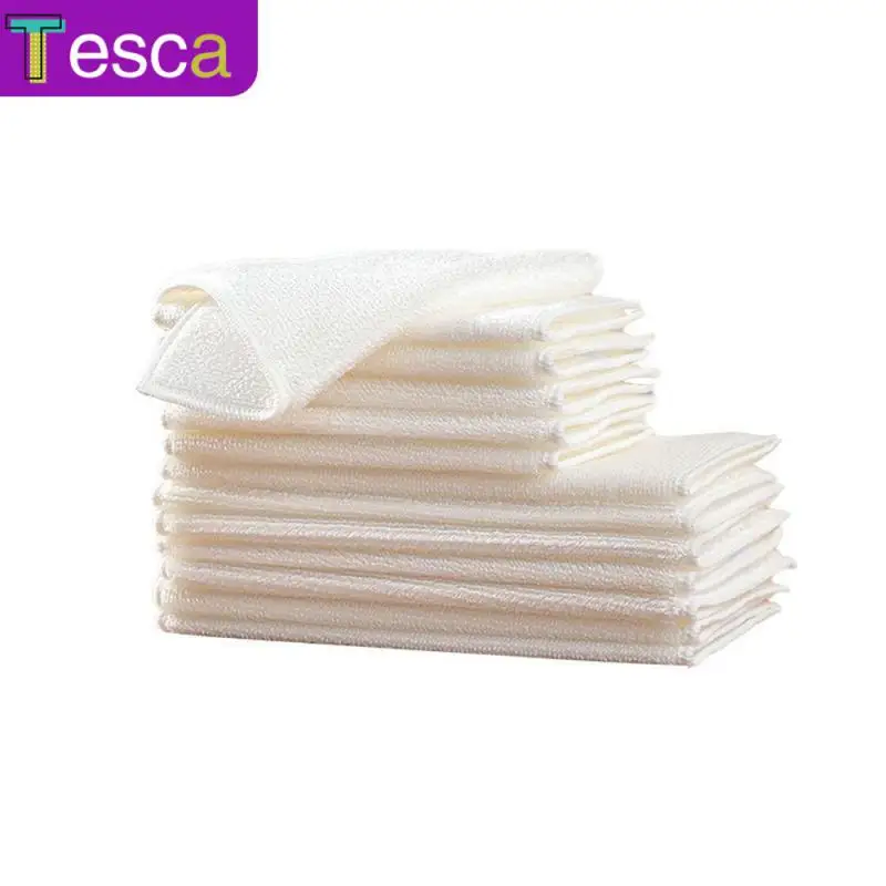 

3 Thick Kitchen Daily Dishwashing Towels Dishwashing Towels Do Not Stick To Oil Seamless Glass Cleaning Towel Absorbent Rag