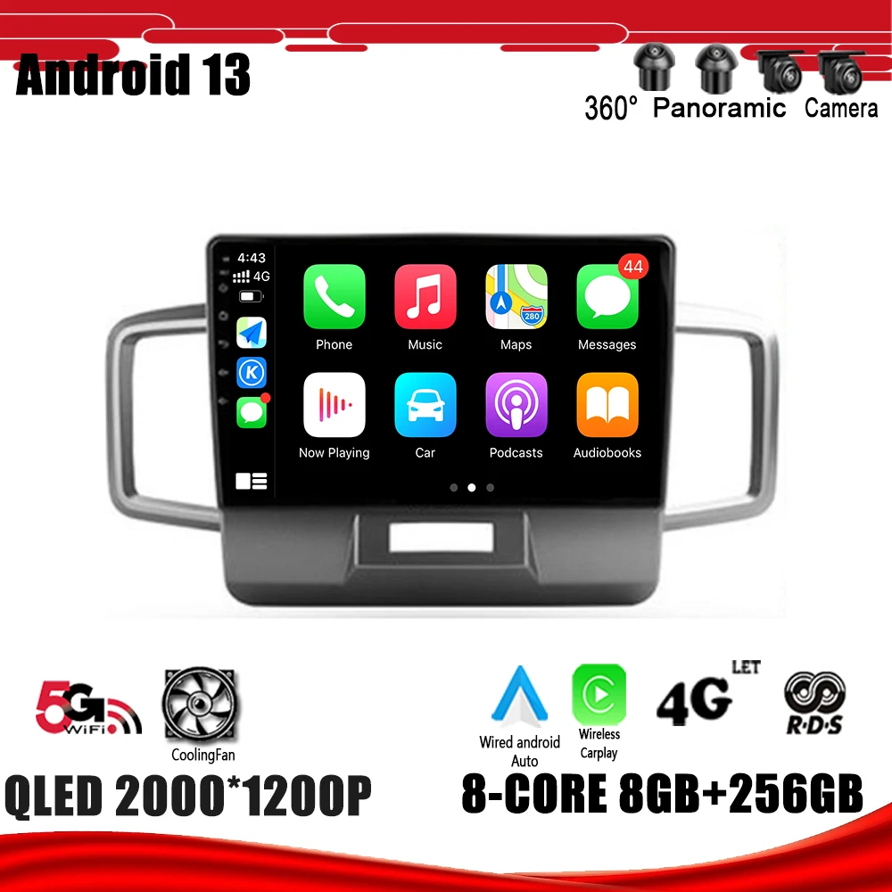 

Автомобильная Мультимедийная система, Android 13, GPS, DSP, Carplay, Wi-Fi, No Din, для Honda Freed 1 2008 - 2016