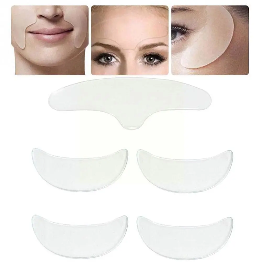 

Transparent Silicone Patches Reusable Face Forehead Beauty Women Eye Care Anti-Wrinkle Tools Sticker Neck Skin X5R1