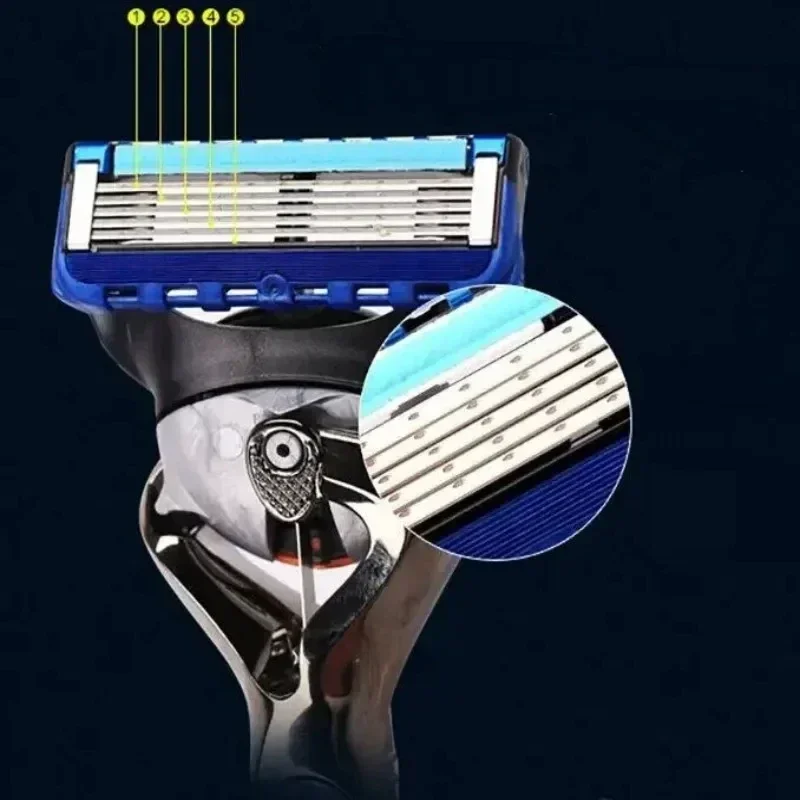 Винтажные 5-слойные Одноразовые Лезвия Для Бритвы Безопасные Защиты Влажной Кожи