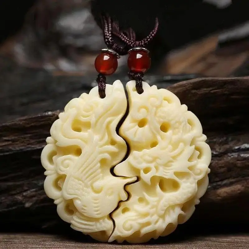 Мужская цепочка с подвеской Бог богатства дракон Феникс