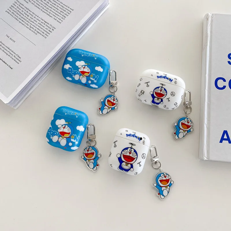 Новый японский милый мультяшный чехол для наушников Doraemon Cat Чехол Apple Airpods 1/2 3 Pro