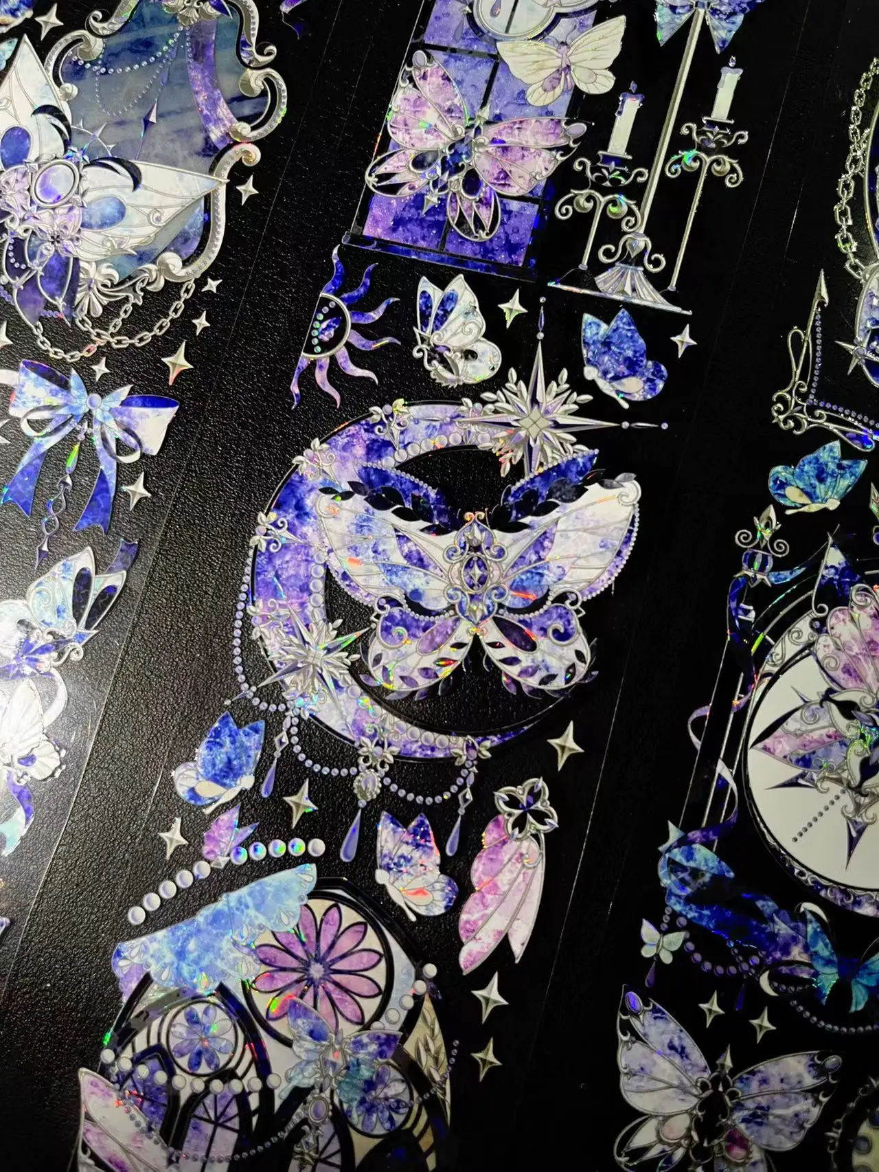 

Vintage Butterfly Shadow In The Mirror Washi PET Tape for Planner Card Making DIY Scrapbooking Plan Decorative Sticker