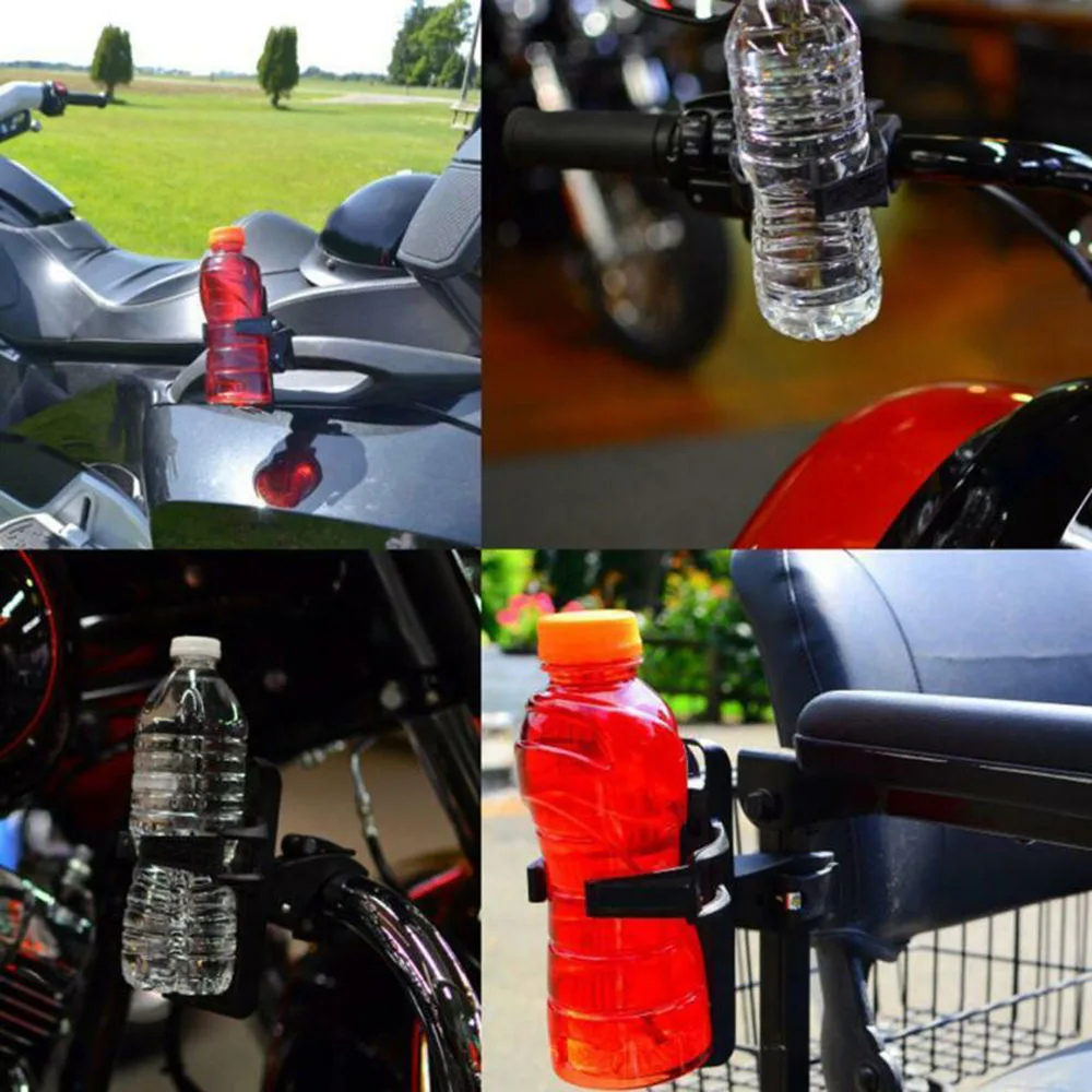 

Drink Cup holder Handle Water Bottle Grab Motorcycle bike No mar Non slip