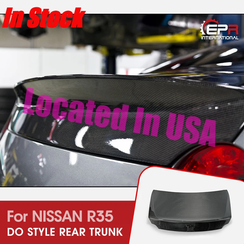 

(Ship From US)Car Styling For Nissan R35 GTR Do Style Carbon Fiber Rear Trunk Boot Flaps Glossy Finish Body Kit