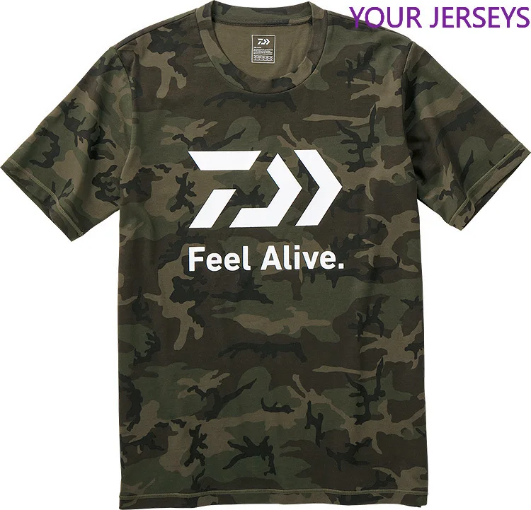 

DAIWA DAWA 2021 New Fishing T Shirt Quick-drying Breathable Fishing Clothes Printed Short Sleeve Fishing Clothing DAIWA Pesca