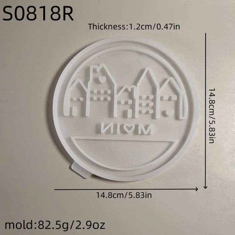 95AB Многоразовая силиконовая форма с полым узором дома принадлежности для