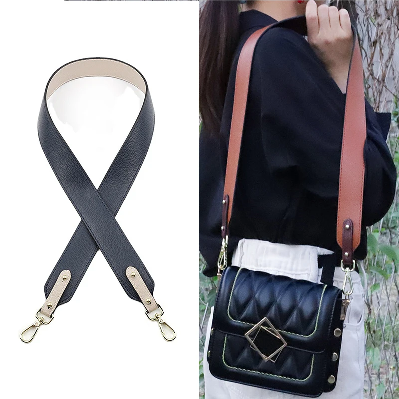 Leather Bag Strap Women Handbag Belt Shoulder Messenger Crossbody Bag Wide Strap Replacement Strap Bag Adjustable Belt Bag