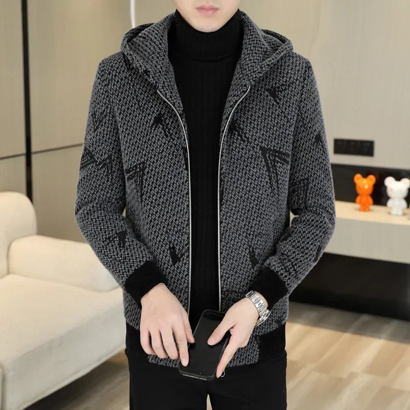 Новинка Зима 2023 мужское модное красивое повседневное шерстяное пальто с