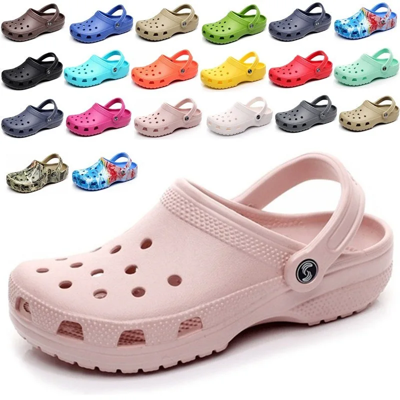 

Summer 2021 Europe and America new for men and women, beach slippers, women's flat garden jelly shoes