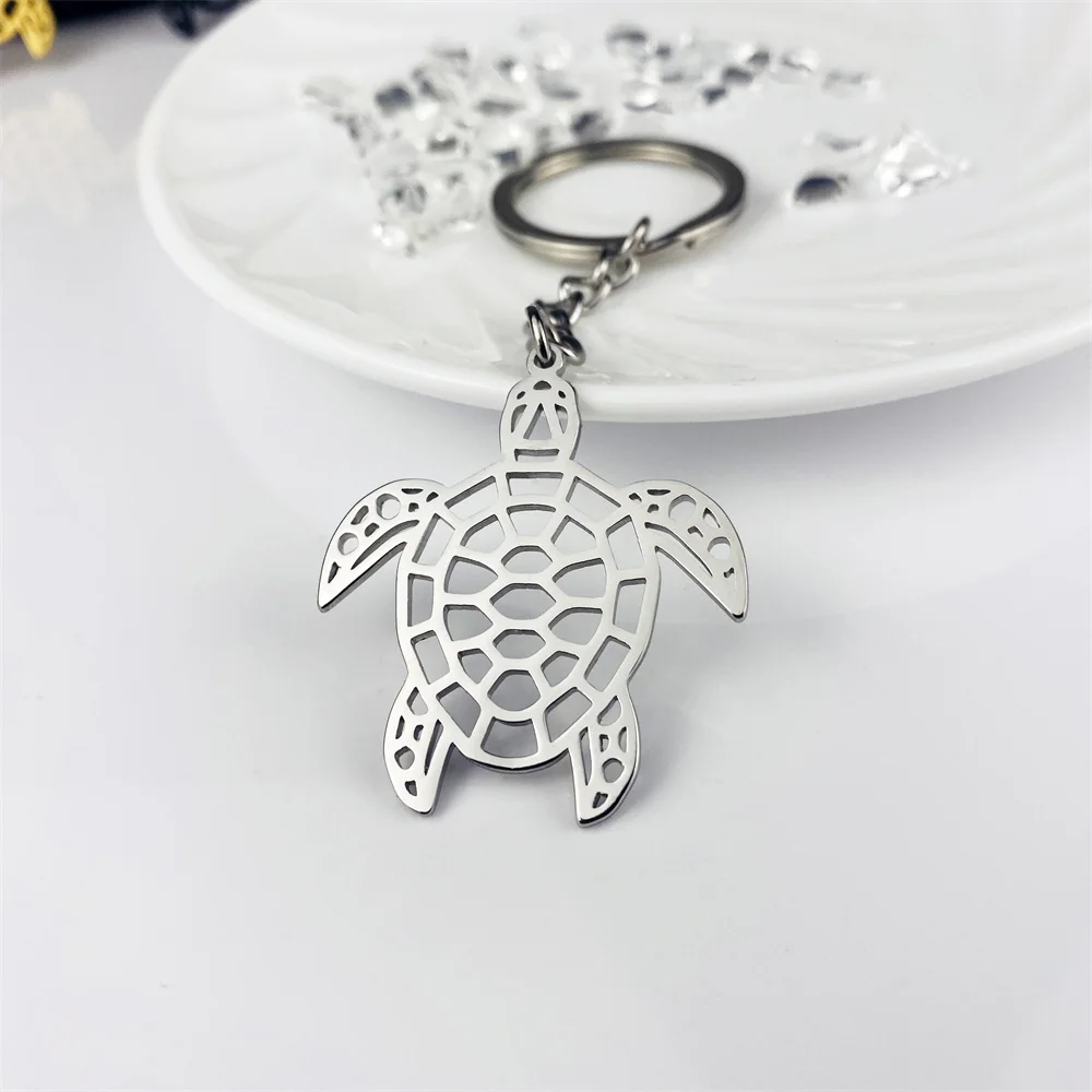 

Stainless Steel Animal Keychain for Women Men Exquisite Cute Sea Turtle Keyring Jewelry Car Key Chain Trendy Birthday Gifts