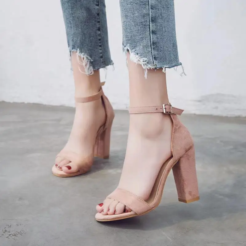 

2022 Summer New Fashion Women's Sandals Elegant Casual Sexy Hight Heels Open Toe Party Pumps Women Shoes Plus Size 35-43 Sandals