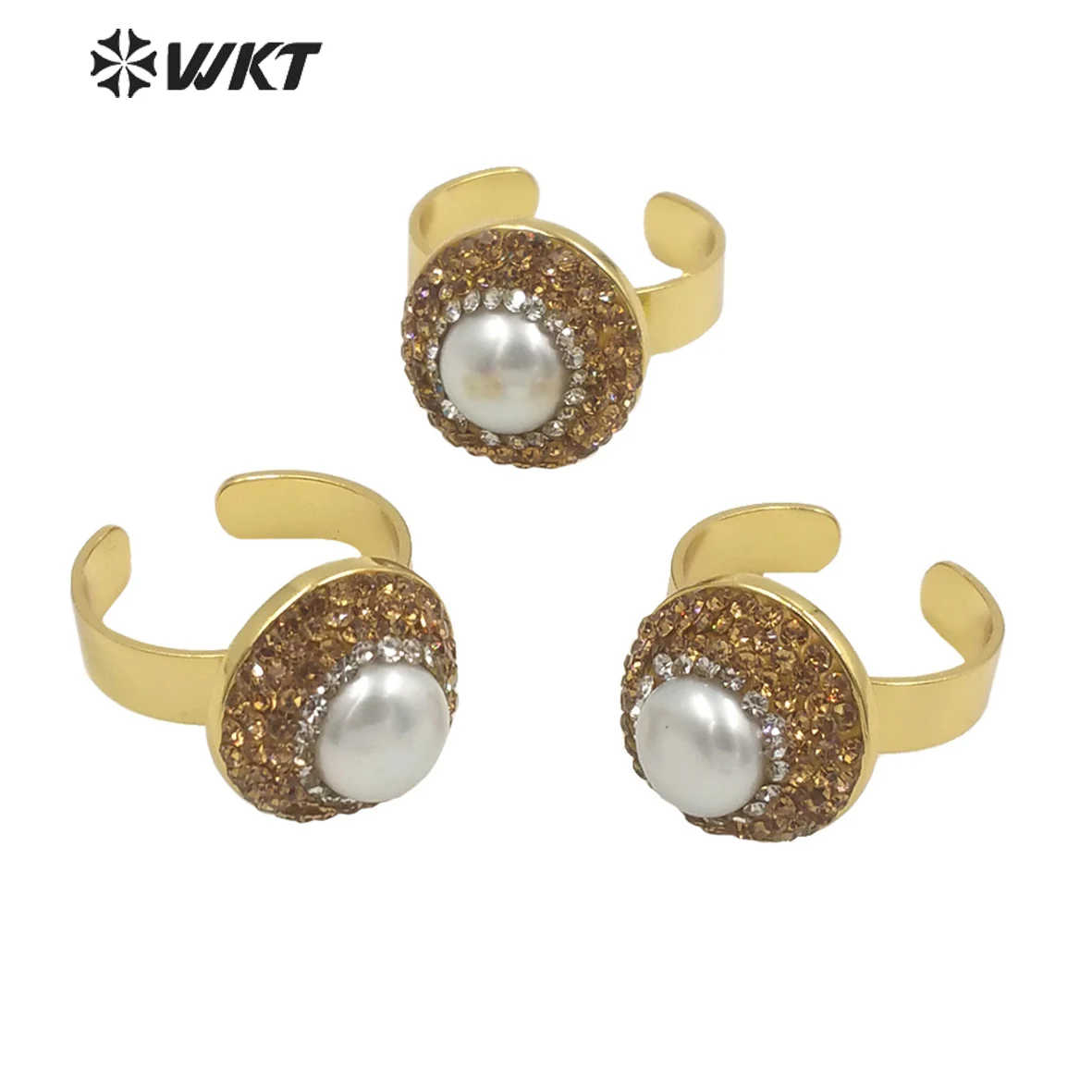 WT-MPR045 WKT 2022 ретро пресноводный жемчуг новый стиль модное женское кольцо с