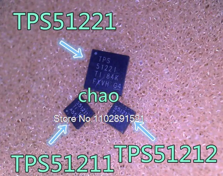 TPS51221RTVR 51221 TPS51212DSCR S51212 TPS51211DSCR S51211