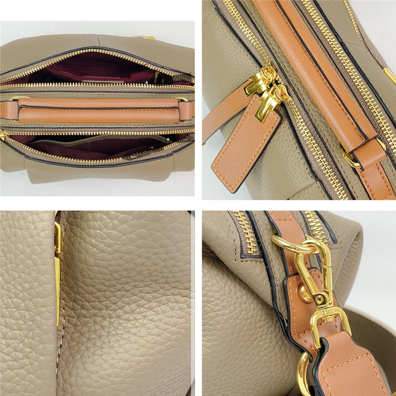 Toptrends подушка из натуральной воловьей кожи маленькая Наплечная кросс-боди для